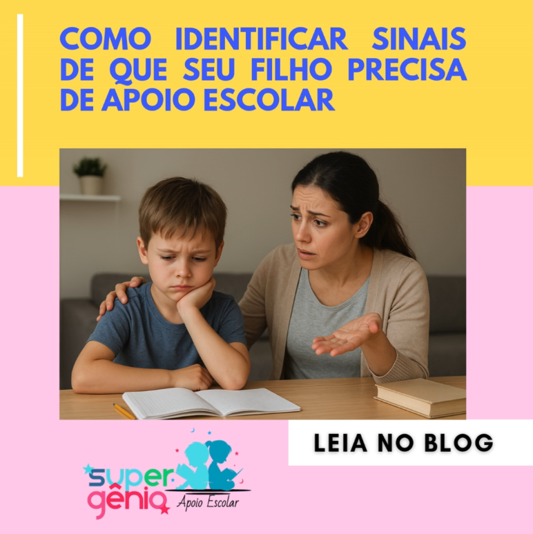 Como identificar sinais de que seu filho precisa de apoio escolar